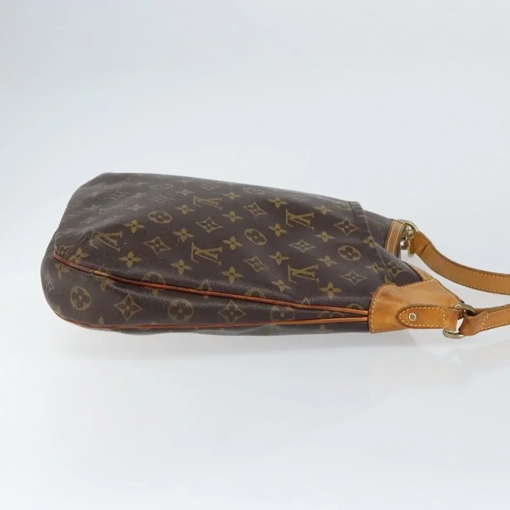 Louis Vuitton Monogram Odeon MM Shoulder Bag Brown